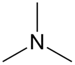 Structuurformule van trimethylamine