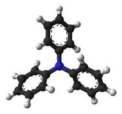 Ruimtelijk model van trifenylamine