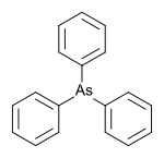 Structuurformule van trifenylarsine
