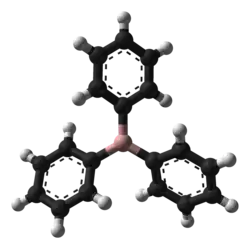 Molecuulmodel van trifenylboraan