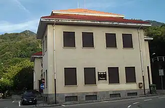 Gemeentehuis, gelegen in het dorpje Ronco