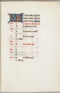 Oktober in het Trivulzio-getijdenboek