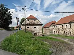 Oude huizen in het dorp