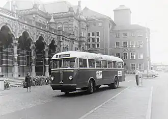 Groningse trolleybus 109 uit 1949, GVG.