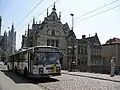 Trolleybus op de Sint-Michielsbrug