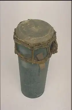 Schaalmodel van een enkelvellige conische trom