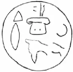 Zegel met Anatolische hiërogliefen uit Troje VIIb