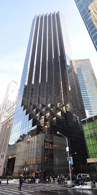 De Trump Tower, het hoofdkwartier van The Trump Organization