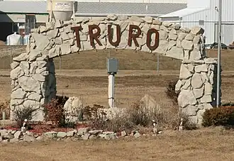 Welcome sign van Truro