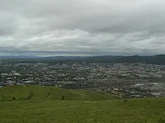 Tsjita gezien vanaf de Titovskaja Sopka