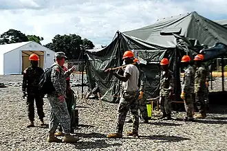 Een ebolacentrum in Tubmanburg in oktober 2014.