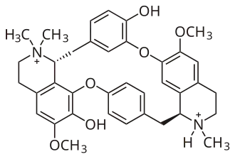 Structuurformule van Tubocurarine