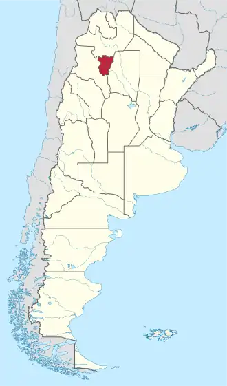 Kaart van Tucumán