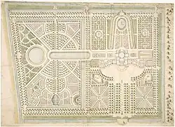 Tuinontwerp door Daniël Marot uit 1734-1737.