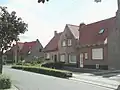 Samenstel van tuinwijkwoningen