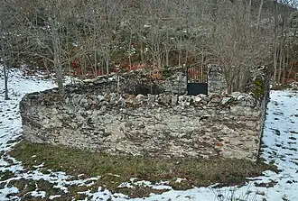 De begraafplaats in de winter van 2016