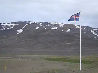 De gletsjer Tungnafellsjökull vanuit het westen gezien