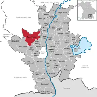 Kaart van Tuntenhausen