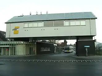 Ingang van het busdepot in Turnhout