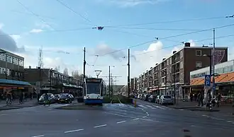 Tussen Meer, gezien vanaf het Osdorpplein in westelijke richting (februari 2015)