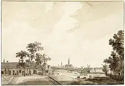 De blekerij in 1777 door Hendrik Tavenier