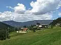 tussen Untertauern en Radstadt, panorama met huizen
