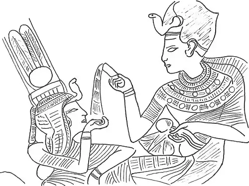 Tekening van een reliëf