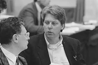 Van Otterloo tijdens een debat in 1987
