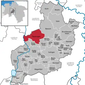 Kaart van Twistringen