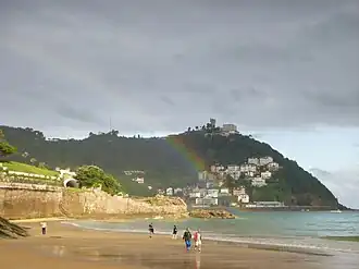 De Igueldo gezien vanaf het Playa de La Concha
