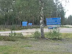 De tweede kruising met de 26 bij Tyfors