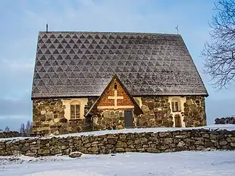 Een oude kerk in de gemeente