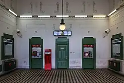 De stationshal uit 1897.