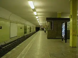 Perron van metrostation Neukölln