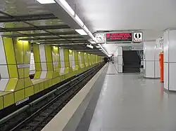 Binnenspoor van het station voor de lijnen U2/U4 (2011)