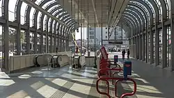 Stationsgebouw, interieur.