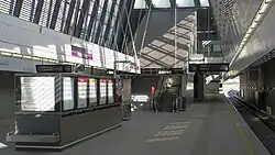 Het metroperron.