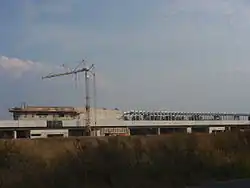 Het station in aanbouw in september 2008.