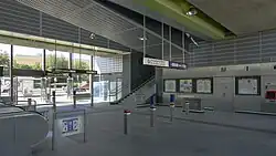 De westelijke stationshal.