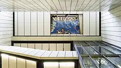 De schacht met de Belle etage.