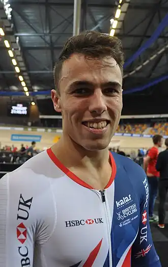 Ryan Owens in 2018 bij de wereldkampioenschappen op de baan.