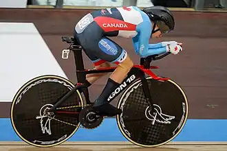 Simmerling bij de WK op de baan, 2020.