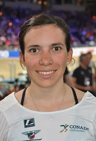 Arreola bij de WK op de baan in 2020.