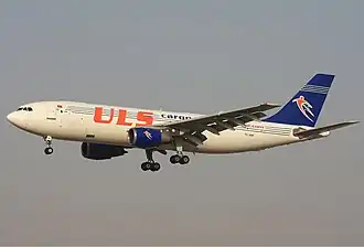 Een Airbus A300 van ULS Airlines Cargo