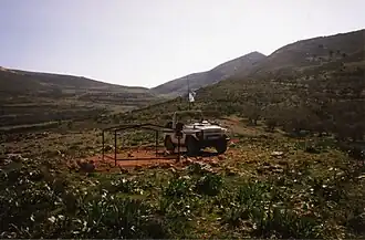 Een UNIFIL-voertuig anno 1989.