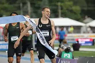 Clayton Murphy tijdens de Amerikaanse kampioenschappen in 2018.