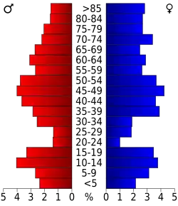 Bevolkingspiramide Adams County