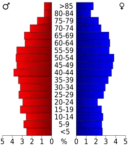 Bevolkingspiramide Alleghany County