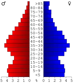 Bevolkingspiramide Anderson County