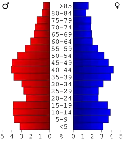 Bevolkingspiramide Andrew County